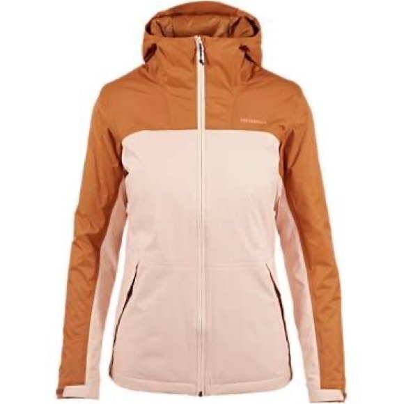 Merrell Jackets & Blazers - Merrell Women’s Fallon 4.0 Colorblock Hooded Insulated Rain Zip Jacket size L